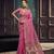 Baby pink munga silk blend handloom weaving festival wear saree