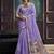 Lavender munga silk blend handloom weaving festival wear saree