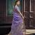 Lavender munga silk blend handloom weaving festival wear saree