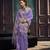 Lavender munga silk blend handloom weaving festival wear saree