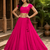 Rani Pink Heavy Rayon Cotton Navratri Chaniya with Blouse