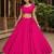 Rani Pink Heavy Rayon Cotton Navratri Chaniya with Blouse