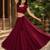 Maroon Heavy Rayon Cotton Navratri Chaniya with Blouse