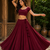 Wine Heavy Rayon Cotton Navratri Chaniya with Blouse