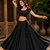 Black Heavy Rayon Cotton Navratri Chaniya with Blouse