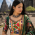 Red Dola Silk Blend Patola Navratri Lehenga with Bottle Green Dupatta
