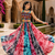 Multicolor Georgette Navratri Lehenga with Gamthi Embroidered Top