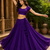 Purple Heavy Rayon Cotton Navratri Chaniya with Blouse