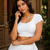 White Heavy Rayon Cotton Navratri Chaniya with Blouse