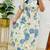 White pure cotton printed kurti palazzo co-ord set