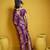 Wine satin handloom weaving silk blend festival wear saree