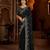 Black satin silk saree with heavy embroidered work