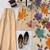 cream organza silk blend sequence work plazzo suit