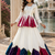 White Navratri Special Designer Pure Cotton Kediyu Lehenga Set
