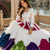 White Navratri Special Designer Pure Cotton Kediyu Lehenga Set