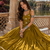 Mustard Pure Cotton Navratri Lehenga Choli with Kodi Mirror Work