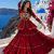 Maroon Pure Cotton Gamthi Work Navratri Lehenga Choli with Koti