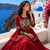 Maroon Pure Cotton Gamthi Work Navratri Lehenga Choli with Koti