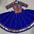 royal blue rayon plain lehenga choli