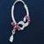 Silver Plated Pink Stone Nath | Indian Bridal Nose Ring