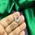Silver CZ Leaf Nose Ring | Bridal Nathni, Teardrop Charm (Pierced)