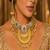Chandbali Necklace Earrings Set | Antique Gold Kashmiri Kundan Pearl Statement