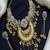 Chandbali Necklace Earrings Set | Antique Gold Kashmiri Kundan Pearl Statement