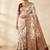 White Color Jaqurad Weaving All Over Body Jaal With Border Naylon Dola Pashmina Silk Saree