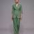 Sage green dupion silk co ord set
