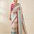 Cream-Pink Color Siquence Embroidery Cut Work Lace Fitting Viscos Mx Jari Viscos Mx Jari Dola Silk Saree