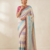 Cream-Pink Color Siquence Embroidery Cut Work Lace Fitting Viscos Mx Jari Viscos Mx Jari Dola Silk Saree