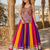 Multicolor Pure Cotton Gamathi Mirror Work Navratri Lehenga Choli