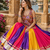 Multicolor Pure Cotton Gamathi Mirror Work Navratri Lehenga Choli