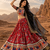 Red Floral Dola SilkBlend Patola Lehenga Choli with Gamthi Work Dupatta