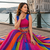 Multicolor Georgette Navratri Lehenga Choli with Kodi Mirror Work