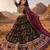 Green Floral Dola SilkBlend Patola Lehenga Choli with Gamthi Work Dupatta