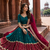 Peacock Teal Fox Georgette Navratri Lehenga Choli with Embroidered Dupatta