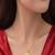 Gold Heart Pendant Necklace Stud Earring Set