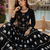 Black Cotton Navratri Lehenga Choli with Hand Work & Real Kodi Work