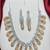 Peach Cat's Eye Bridal Jewelry Set, Zirconia Necklace Earrings