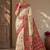 Cream-Rani Pink Color Printed Jaqurad Weaving All Over Full Jari Weaving Dola Silk Saree