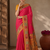 Rani Pink Color Printed Jaqurad Weaving All Over Full Jari Weaving Dola Silk Saree