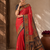 Red Color Printed Jaqurad Weaving All Over Full Jari Weaving Dola Silk Saree