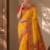 Yellow Color Printed Jaqurad Weaving All Over Full Jari Weaving Dola Silk Saree
