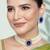Gold plated blue crystal & beads studded choker necklace earrings set ethnic jewellery for women