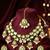 Green kundan & beads studded gold plated necklace earrings maangtikka ethnic jewellery set for women & girls