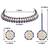 Gold plated kundan & blue beads studded choker necklace earrings & maangtikka set ethnic jewellery for women