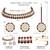 Gold plated kundan & maroon beads studded choker necklace earrings & maangtikka set ethnic jewellery for women