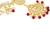 Gold plated kundan & beads studded maangtikka maathapatti ethnic jewellery for women