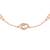 Rose gold plated cubic zirconia studded anklet payal fashion stylish jewellery for women & girls